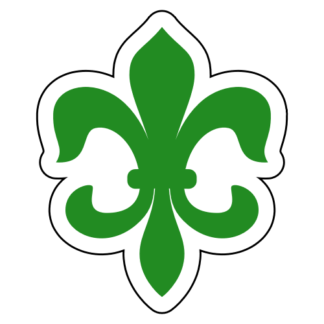 Fleur-de-lis Sticker (Green)